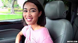 Aria is a cock craving honey ready to be fucked in a car