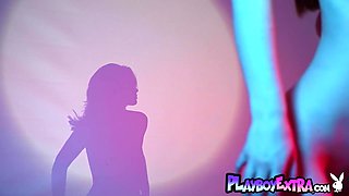 Restless red cougar shows her hairy twat