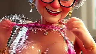 Granny Animation Sticky Mess