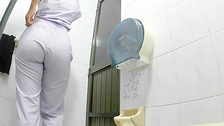 Camera in Outdoor Bathroom Cute Nurses