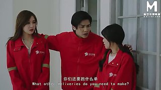 Bossy Asian CEO Fucks Hot Secretary Ai Xi - Big Tits, Doggystyle & Cowgirl Fun