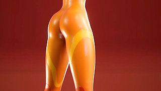 Tracer Exercising Her Slutty Cunt Hole for BBC