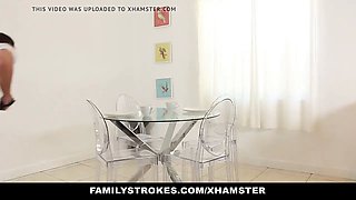 Familystrokes - annoying step-sis blackmailed by step-brother