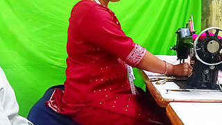 Tailor Girl’s Secret Fitting - When the Customer Gets Too Close