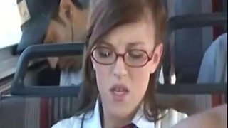 Bus ride she will never forget: Blowjob, Fetish  Public Porn