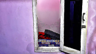 Almost Caught By Neighbor! MILF Hijab Blowjob In Window