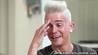 Boss Feeds His Big Dick To Twinky Employee While Working From Home - FalconStudios