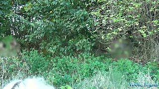 Huge tits blonde fucks a guy she just met out in public POV