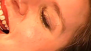 Hot Brunette Deepthroats Cock with Passionate Sucking