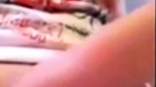 Amateur Asian Girl in Glasses Masturbating