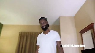 Houston amateur ebony Raven Swallows loves big black cock