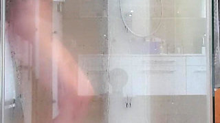 MILF Having Orgasms While Taking a Shower