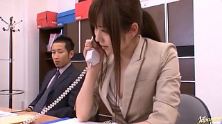 Toy Fuck for Asian Secretary in the Office