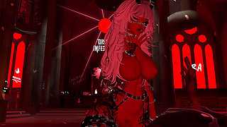 VRCHAT little devil gets fucked by her master