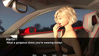 Sexy wifey gets pounded outdoors on the car by her boss Martin