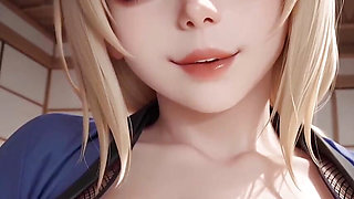 Monster cock 3 beautiful big tits girl 3d