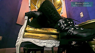 Monika Schmidt Food Crushing Spitting Boot Worship Verbal Humiliation