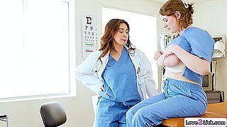 Riley Nixon, Big T And Chloe Surreal In Doctor Gives Breast Exam To Busty Intern