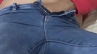 I Pass My Cock Through Stepmother's Feet, She Can't Resist Anymore and Masturbates, Full Orgasms