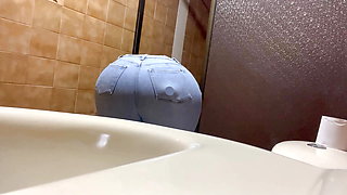 CAMERA RECORDS ASS NURSE IN HOSPITAL BATHROOM