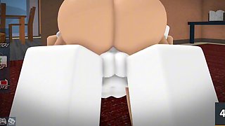 Roblox porn mod - Dominating a girl in MM2 and inviting her in the bed