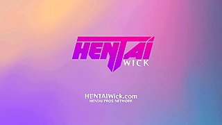 big party and two hot fat japanes cowgirls 3d animation