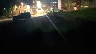 Sexy ebony slut masturbates on my car and then gets fucked in an underground parking area