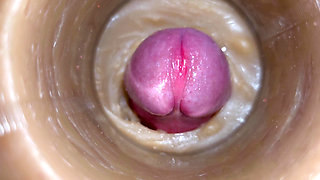 Mini-cam in Pussy During Fucking! Girl Getting Huge Creampie 4K