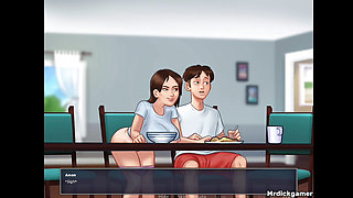 Jenny gets her ass banged by her stepbrother in the kitchen