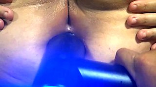 Stepfather fucks me in the anal with a sex machine