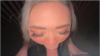 Busty Asian Has Loud Moaning Orgasm In Public