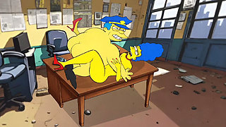 Police Sex Story. Married Housewife Fucks with Sheriff for Her Husband. a Cartoon Parody. Animation. Comic. Parody Simpson