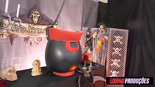 That Slutty Halloween Party Behind The Complete With Cum In The Mouth Lp Production With Evelyn Buarque And Bianca Demarchi