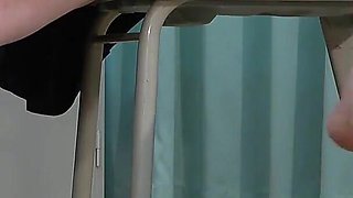 College Girl Stretches Her Legs Under the Desk While Studying and Plays with Teacher's Dick