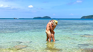 We Skinny Dipped and Fucked All Day on a Beach in Thailand - Real Amateur Sex