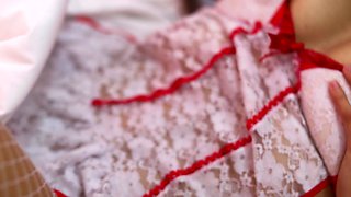 Inexperienced Young Girl in Lingerie Turns Me on