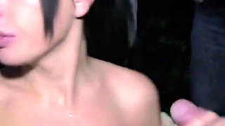 Busty British MILF Wants Creamy Tits so She Heads Out in Dusk on a Dirty Dogging Mission