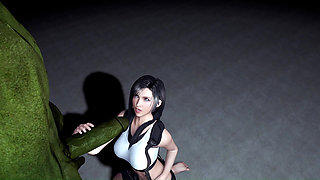 Sexy Tifa Got Deep Fucked and Creampied by Hulk's Monster Cock