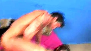 Amateur brunette babe oral and hardcore sex