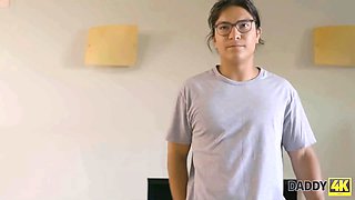 Daddy4k. sex with bfs grandpa helps slender lassie get needed fulfillment