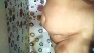 Desi Hot Bigboobs Puffy Nipples Aunty Nude Bathing Show for Stepbrother Unty
