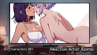 Reacting to HOT Anime Lesbians