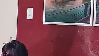 My Cuckold Peeking Out the Window