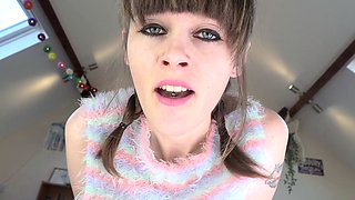 SMALL TIT BRUNETTE TATTOOED TEEN GIRLFRIEND CAUGHT IN SHOWER