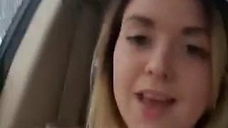 Car masturbation: Amateur, Blonde  Fansly Porn