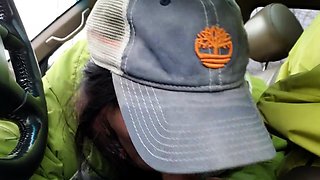 Road Head Creamy Mouthpie Swallow After a Cum Spill