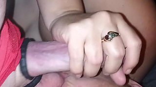 Ending the 4th July Celebrations Sucking Dick an Getting a Creampie