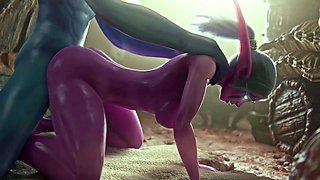 3D Goblin fucks a beauty - cartoon hentai porn