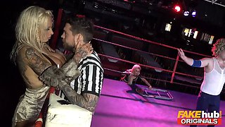 Fakehub - Sophie Anderson as astrid the viking warrior vs the bard in naughty fighting grappling screw festival with big big tits and squirts and blowjobs climaxes sperm arse and sloppy Horny Blonde stunners