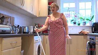 AuntJudysXXX - Your big ass bbw stepmom sucks your cock in the kitchen POV
